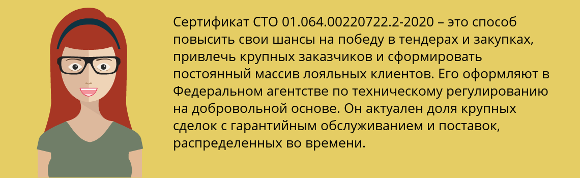 Получить сертификат СТО 01.064.00220722.2-2020 в Сыктывкар